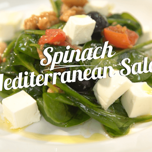 Spinach Mediterranean Salad - Rahma
